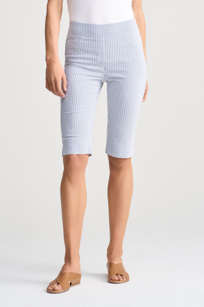 Short Seersucker - Navy & White Stripe